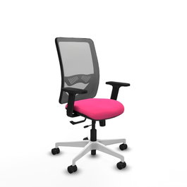 PIQUERAS Y CRESPO Silla de Oficina Zulema Rosa y Gris