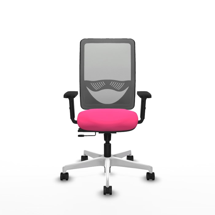 PIQUERAS Y CRESPO Silla de Oficina Zulema Rosa y Gris