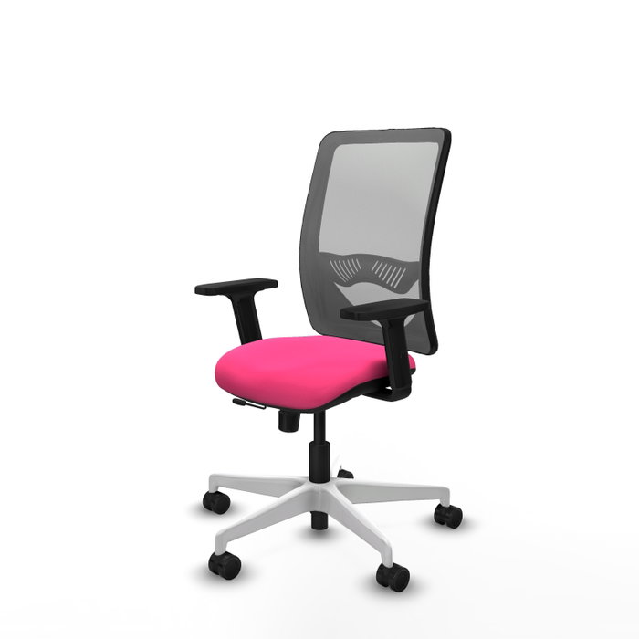 PIQUERAS Y CRESPO Silla de Oficina Zulema Rosa y Gris