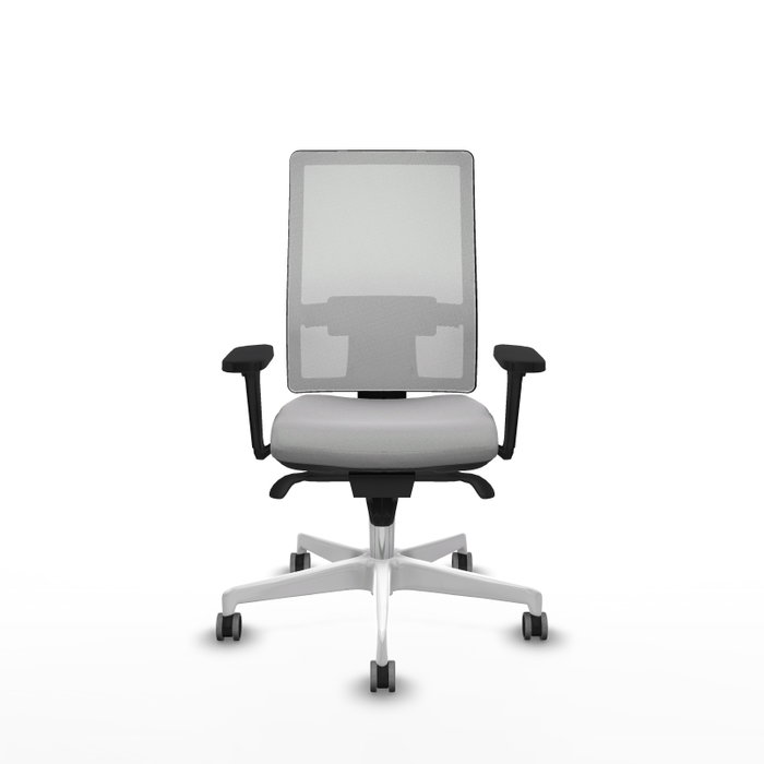 PIQUERAS Y CRESPO Silla de oficina Horna Gris claro y Blanco PIQUERAS Y CRESPO Silla de oficina Horna Gris claro y Blanco