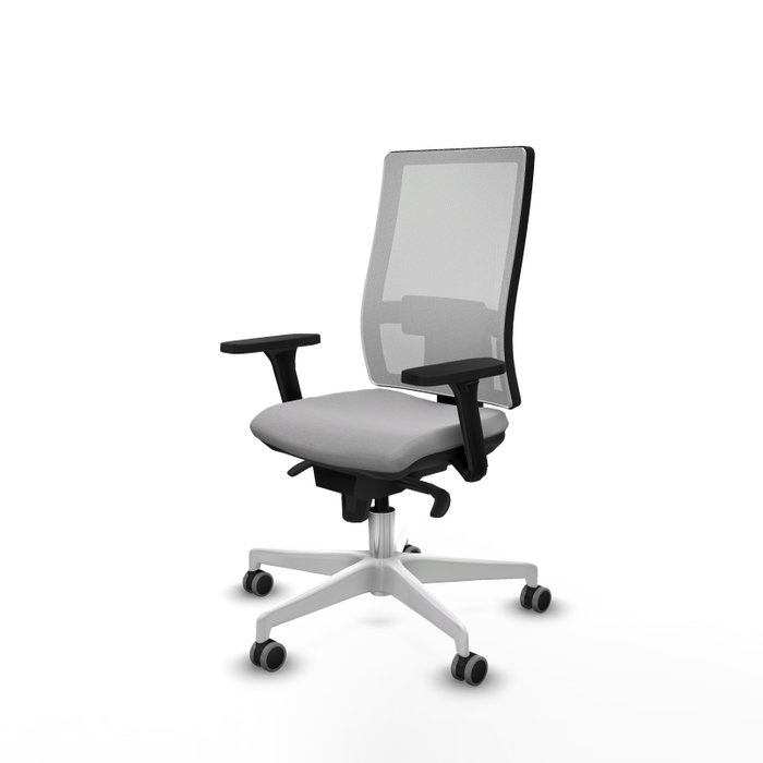 PIQUERAS Y CRESPO Silla de oficina Horna Gris claro y Blanco PIQUERAS Y CRESPO Silla de oficina Horna Gris claro y Blanco