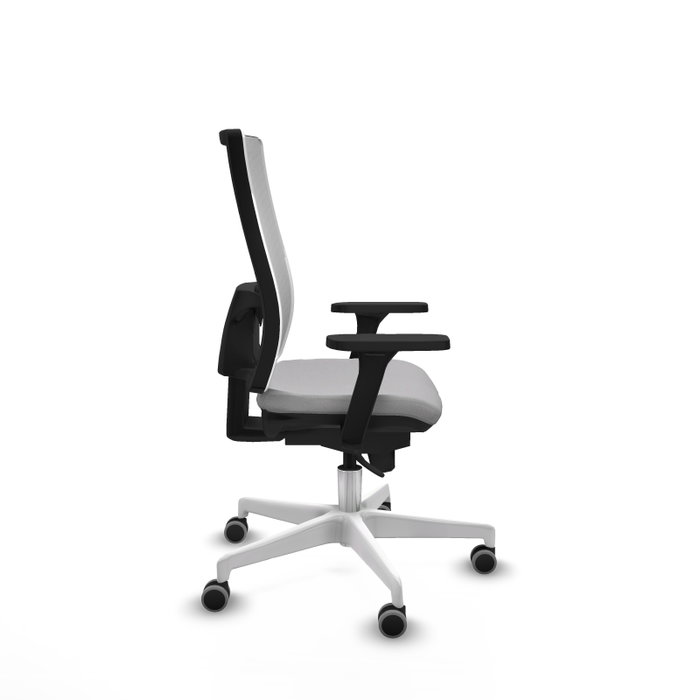 PIQUERAS Y CRESPO Silla de oficina Horna Gris claro y Blanco PIQUERAS Y CRESPO Silla de oficina Horna Gris claro y Blanco