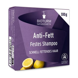 Bioturm Champú Sólido Vegano para Cabello Graso 100grs - con Arcilla Roja y Zinc