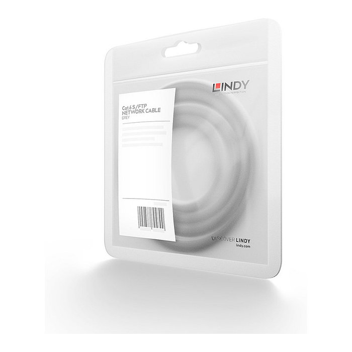 Lindy Cable Ethernet CROMO Cat.6 S/FTP 1m Gris con conectores RJ45 Lindy Cable Ethernet CROMO Cat.6 S/FTP 1m Gris con conectores RJ45