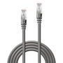 Lindy 1m CROMO Cat.6 S/FTP Cable, Gris, Latiguillo de Red con Conectores RJ45, Blindado, LSZH, 250MHz, 1GBase-T