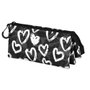 Oh My Pop Estuche Portatodo Triple Heart Negro