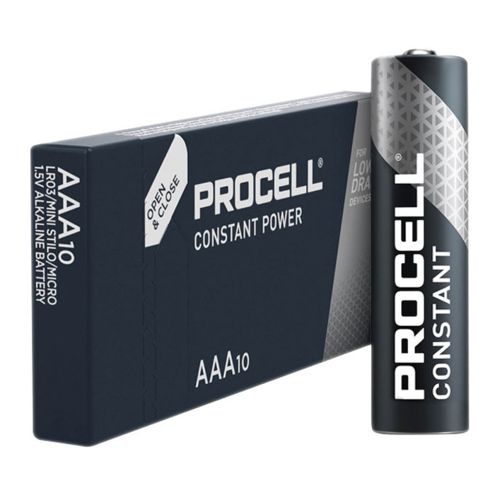 Duracell Procell Pilas Alcalinas AAA LR03 1,5V (Pack de 10 unidades)