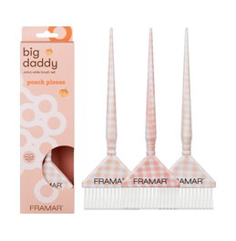 Framar Peach Please 3pc Big Daddy Brush Set