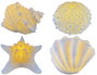DKD Home Decor Decoración Luminosa de Arenisca Caracola o Concha Erizo