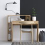 Hanah Home Mesa de Estudio Roble 95x117x45 cm. Mesa de Estudio para Oficina en Casa, Tablero de Partículas Recubierto de Melamina, Grosor 18 mm