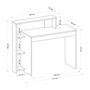 Hanah Home Mesa de Estudio Roble 95x117x45 cm. Mesa de Estudio para Oficina en Casa, Tablero de Partículas Recubierto de Melamina, Grosor 18 mm