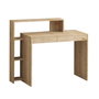 Hanah Home Mesa de Estudio Roble 95x117x45 cm. Mesa de Estudio para Oficina en Casa, Tablero de Partículas Recubierto de Melamina, Grosor 18 mm