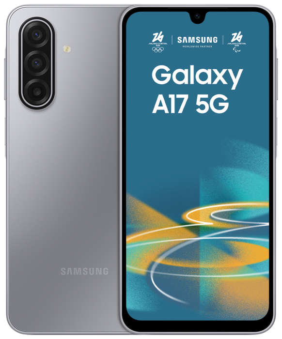 SAMSUNG Galaxy A17 5G - Smartphone 6.7" Super AMOLED 90Hz - 128 GB - 4 GB RAM - Triple Cámara 50 MP - Batería 5000 mAh - Android 15 - Color Gris