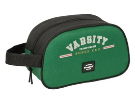Neceser de Viaje BlackFit8 Varsity Negro Verde 26 x 15 x 12 cm