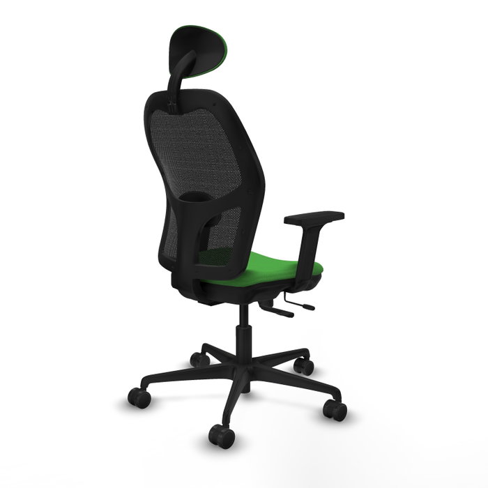 PIQUERAS Y CRESPO Silla de oficina Jorquera Verde con mecanismo Sincro/Traslack
