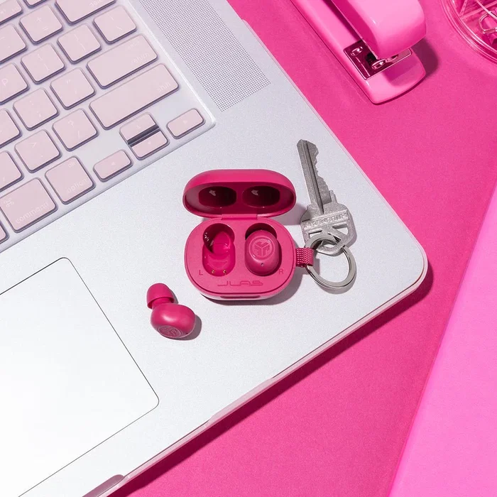 Mini auriculares jlab jbuds inalámbrico bluetooth rosa Mini auriculares jlab jbuds inalámbrico bluetooth rosa