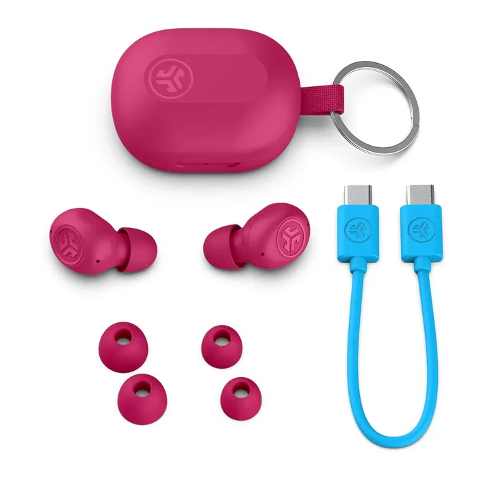 Mini auriculares jlab jbuds inalámbrico bluetooth rosa Mini auriculares jlab jbuds inalámbrico bluetooth rosa