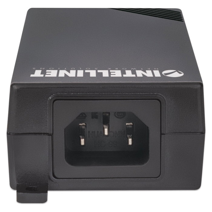 Intellinet 541625 Inyector PoE+ Gigabit 30W, Cumple IEEE 802.3at/af para Cable Ethernet Cat5/Cat5e, Protección Sobretensión/Corto/SC, Certificado CE FCC
