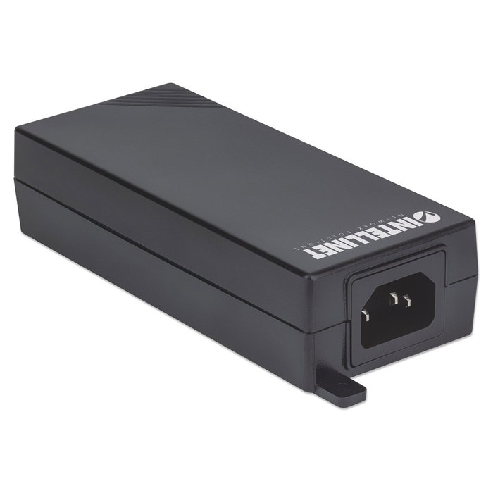 Intellinet 541625 Inyector PoE+ Gigabit 30W, Cumple IEEE 802.3at/af para Cable Ethernet Cat5/Cat5e, Protección Sobretensión/Corto/SC, Certificado CE FCC