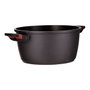 San Ignacio Cacerola Denia Experto de Aluminio Fundido 24 cm con Tapa de Cristal