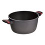 San Ignacio Cacerola Denia Experto de Aluminio Fundido 24 cm con Tapa de Cristal