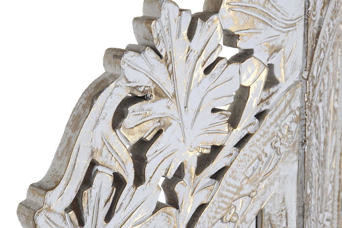 DKD Home Decor Biombo Indio Dorado Blanco 2 x 182 x 156 cm