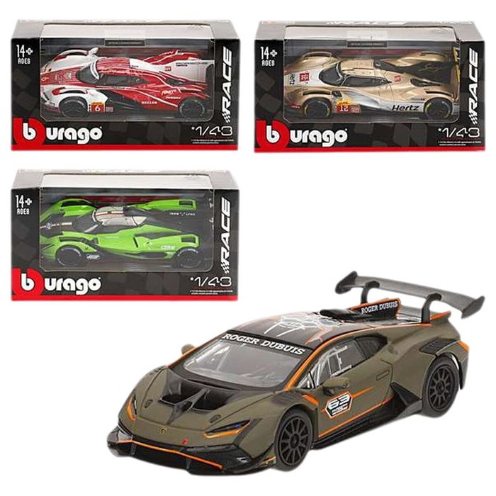 Color Baby Coche Metal Burago Racing Series 2025 V1 escala 1:43 - Modelos surtidos