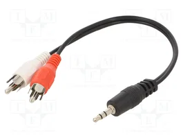 GEMBIRD Cable Jack 3,5mm a RCA x2 0,2m