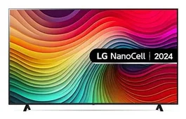 LG 75NANO82T6B - Televisor NanoCell 75" (190,5 cm) 4K Ultra HD Smart TV con WebOS 24, WiFi, Bluetooth 5.0, HDR10, Game Optimizer y Control por Voz Alexa - Negro
