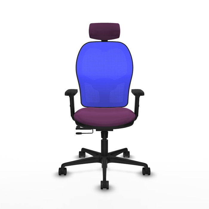 PIQUERAS Y CRESPO Silla de oficina Jorquera con mecanismo Sincro/Traslack, Morado y Azul PIQUERAS Y CRESPO Silla de oficina Jorquera con mecanismo Sincro/Traslack, Morado y Azul