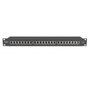 Digitus Patchpanel 1HE RJ-45, 24 Puertos Cat6a Apantallado (Categoría EA) para Montaje en Rack 1U, Color Negro