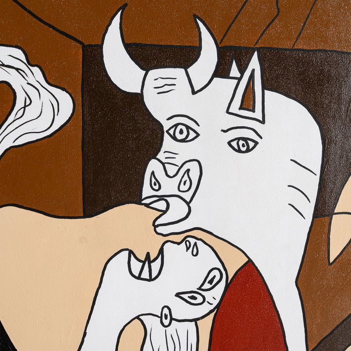 Cuadro Pintura Abstracto Lienzo 174,50 X 74,50 cm