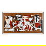 Cuadro Pintura Abstracto Lienzo 174,50 X 74,50 cm