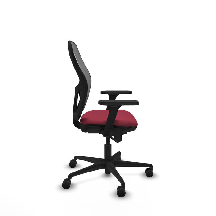 PIQUERAS Y CRESPO Silla de oficina Jorquera, tela granate y malla gris PIQUERAS Y CRESPO Silla de oficina Jorquera, tela granate y malla gris