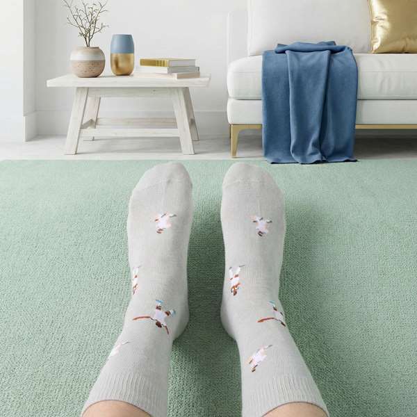 Cerdá Calcetines Adulto Real Madrid, Pack de 6 Pares, Color Gris, Tallas 36/42 y 38/45