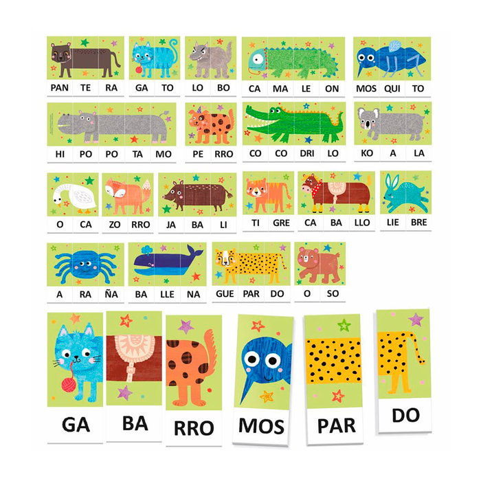 Headu Fantasílabas Juego Educativo para Aprender a Leer