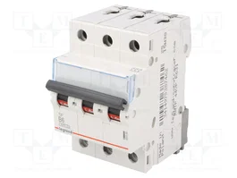 LEGRAND Interruptor magnetotérmico S300 TX 6A 3 polos Caract B