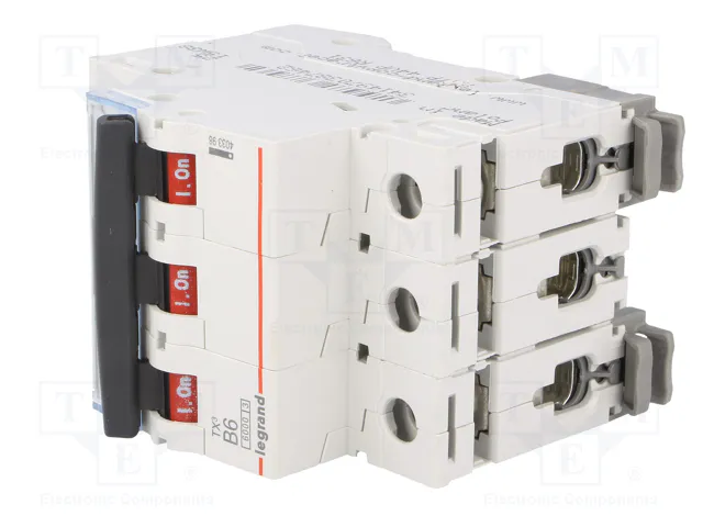 LEGRAND Interruptor magnetotérmico S300 TX 6A 3 polos Caract B
