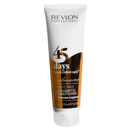 Revlon 45 Days Champú y Acondicionador 2 en 1 para Cabello Coloreado I. Coppers 275ml