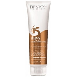 Revlon Professional 45 Days Champú y Acondicionador 2 en 1 para Tonos Cobrizos 275ml