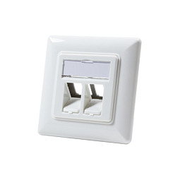 LogiLink Keystone Dose Unterputz 2 módulos, blanco puro LogiLink Keystone Dose Unterputz 2 módulos, blanco puro