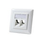 LogiLink Keystone Dose Unterputz 2 módulos, blanco puro