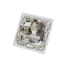 LogiLink Keystone Dose Unterputz 2 módulos, blanco puro LogiLink Keystone Dose Unterputz 2 módulos, blanco puro