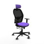 PIQUERAS Y CRESPO Silla de oficina Jorquera Sincro/Traslack Lila/Negro