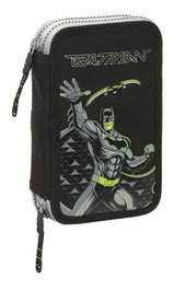 Plumier Doble Batman Game over Negro 12.5 x 19.5 x 4 cm Plumier Doble 29 Piezas