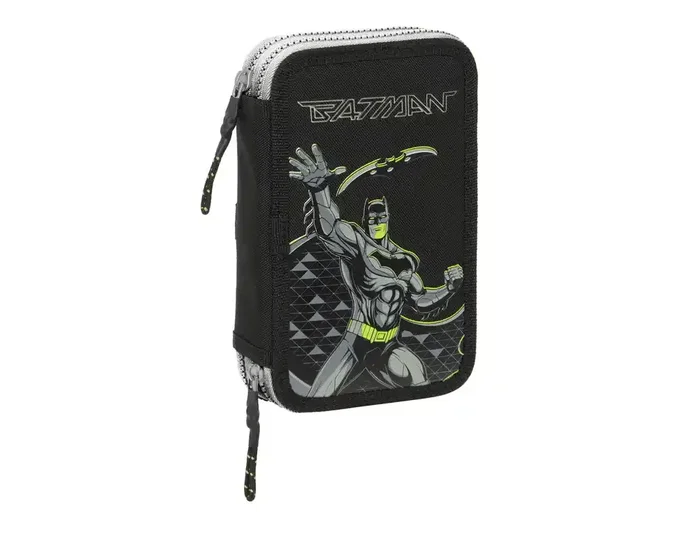 Safta Plumier Escolar Doble Pequeño Batman Game Over 29 Pcs