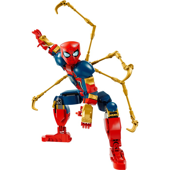LEGO 76298 Figura para Construir Iron Spider-Man Marvel, Articulada 27 cm, +8 años
