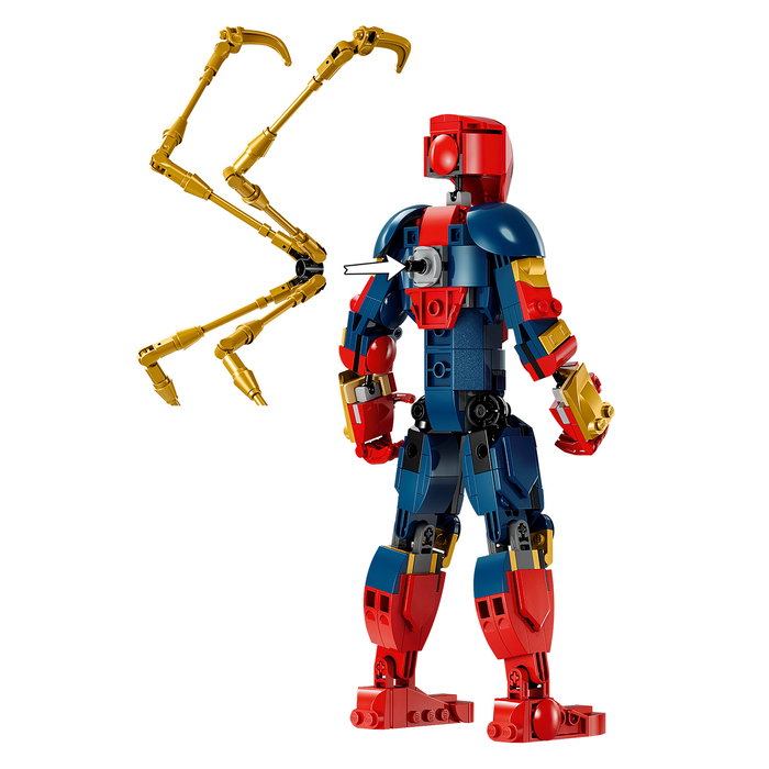 LEGO 76298 Figura para Construir Iron Spider-Man Marvel, Articulada 27 cm, +8 años