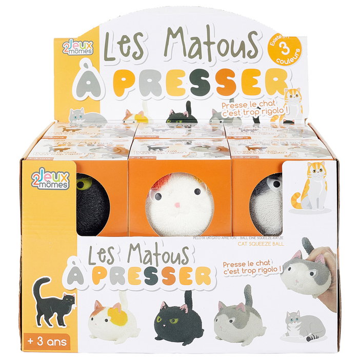Jeux 2 momes Gato Deformable de la Colección Seche Pleure, de Plástico Relleno de Agua, Juguete para Niños a partir de 3 Años