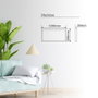 GSC Evolution Panel superficie LED rectangular Kisongo 120x60cm 60W 6000K Negro
